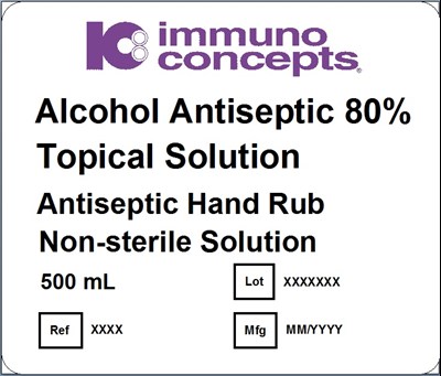 500 mL Label (Ic Hand Sanitizer Front)